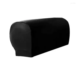 Chair Covers Leather Armrest Cover Black Chocolate Colour Sofa Waterproof Elastic Protector Towel