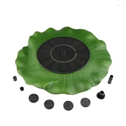 Garden Decorations Solar Water Fountain Pond Fountains Pump Lotus Bird Bath With Nozzles Ponds Pools