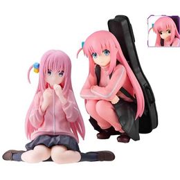 Action Toy Figures 9cm Anime Cute Hitori Doll Bocchi The Rock! Noodle Stopper Girl Gotoh Hitori Action Figure PVC Collection Model Display Toys Y240514