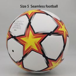 Seamless Soccer footy football training ball Size 5 PU Indoor football Match ball outdoor football for men women 240513