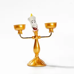 Candle Holders Iron Candlestick Lamp Decoration Home Ornament Gift Cartoon Titular De La Vela Desktop Decor BS50ZT
