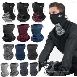 Bandanas 1pcs Fleece Face Scarf Neck Warmer Winter Windproof Sports Headwear Cycling Bicycle Bandana Mask Bike Headbands