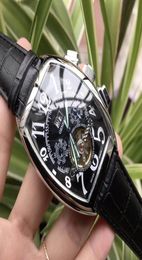 Top Brand Tourbillon Men Watches FM Automatic Mechanical Watch Men High Quality Royal Oak Leather Mens Casual Watch Franck Busines2290319