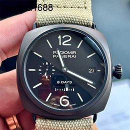 Business Wrist Watch Panerai Mens Radiomir Series 00384 Manual Mechanical Swiss Watch Calendar Display Chronograph Watch 45mm