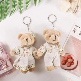 Party Favour Doll Pendant Stuffed Toy Couple Bear Plush Key Chain Women Holder