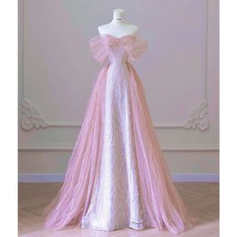 pink mermaid mother of the Bride Dresses sequined Evening Prom Formal Party Birthday Celebrity Mother of Groom Gowns Dress Elegant Formal Gowns Evening Party Gowns