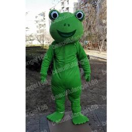 2024 High Quality Green Frog Mascot Costume halloween Carnival Unisex Adults Outfit fancy costume Cartoon theme fancy dress for Men Women