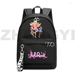 Backpack Cartoon LoliRock Hip Hop Backpacks Lovely Girls LoliRockstar Music Mochila Zipper Fashion Executive Women Kids Bookbags