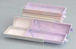 10pack whole eyelash packaging box lash boxes packaging faux cils strip 25mm mink eyelashes package purple drawer cases bulk 3637791