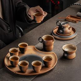 Teaware Sets Complete Set Of Tea Making With Tray Home Living Room Kiln Teapot Cup Japanese-style Kitchen Dining Bar Garden