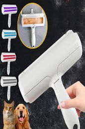 Pet Hair Roller Remover Lint Brush 2Way Dogs Cat Comb beauty tools Convenient Cleaning Fur Brushes Base Home Furniture Sofa Cloth8971243