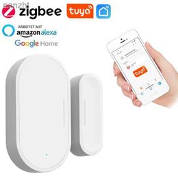 Alarm systems Tuya ZigBee door sensor smart window door sensor magnetic detector smart life Google Tuya application smart home security alarm system WX