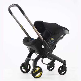 Strollers# Baby Stroller 3 in 1 Pram Carriages For Newborn Lightweight Buggy Travel System Multi-function Cart H240514