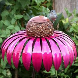 Other Bird Supplies Garden Decorations Outdoor Feeders Metal Flowers In Many Colours