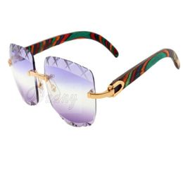 17 Direct new Colour carved lenses highquality carved sunglasses 8300756 natural peacock pattern wooden sunglasses size 561815067324