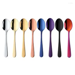 Spoons Tea Stainless Steel Coffee Spoon High Quality Dessert Cake Fruit Gold Small Snack Scoop Dinnerware Tools
