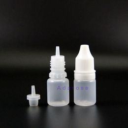 5 ML LDPE Plastic Dropper Bottles With Tamper Proof Caps & Tips Thief safe thin nipples 100 pieces for e juicy Tqsfd Trdjh