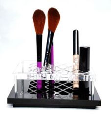 Luxury Lipstick Holder Women Cosmetic Brush Case Makeup Tools Acrylic Storage Box With White Gift Box VIP Gift7143174