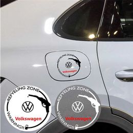 Car Stickers 1PCS Car Fuel Tank Cap Auto Styling Sticker for VW Volkswagen Golf Polo Passat Touran Jetta accessories T240513