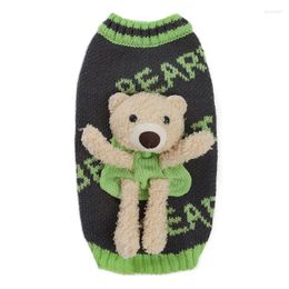 Dog Apparel Pet Clothes With Bear Doll Sweater Chihuahua Vest Fashion Clothing For Puppy Kitten Teddy Dachshund Coat Cat Accessories