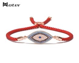 Luxury Evil Eye Micro Crystal Bracelet Red Thread String Turkey Ethnic Braclet For Women Girls Hand Lucky Turkish Jewelry3868907