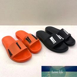 slide women luxury slipper for men pool rubber letters classic summer sandal outside thick platform confort beach shoe