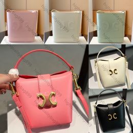 New High quality designer bag Woman luxury Bucket bag handbag Full-body embroidery Press the button to open and close Denim parquet leather Crossbody bag Shoulder bag