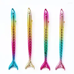 40Pcs Colorful Gel Pens Mermaid Ink Pen School Supplies Creative Novel Office Gift Stationery Styling Fish