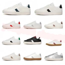 Designer casual shoes French Brazil Green Low-carbon Life V Organic Cotton Flats Platform Sneakers Women Casual Classic White Designer Shoes Mens Loafers Y52