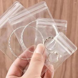 Gift Wrap Wholesale 1000pcs/Lot Small Clear Transparent PVC Plastic Zipper Jewellery Packaging Bag For Earring Necklace