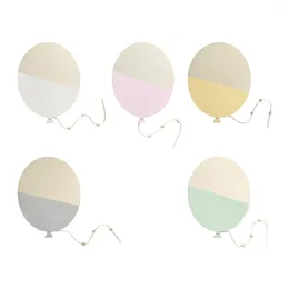 Decorative Figurines Wooden Air Balloon Wall Sticker Birthday Party Po Props Home Decor Art Craft Nursery For Boys Girls