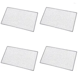 Tools 4X Metal Squares Holes Grilling Barbecue Wire Mesh 30Cm X 45Cm