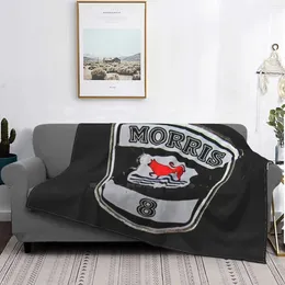 Blankets Morris 8 Classic Car Grille Badge Air Conditioning Soft Blanket Eight Vintage Retro Oldtimer British