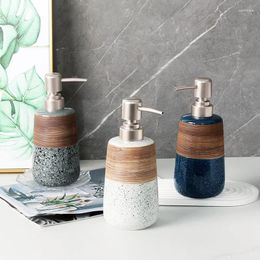 Liquid Soap Dispenser GTMSH Ceramic Hand Sanitizer Bottle Push Shampoo Shower Gel Home El B&B