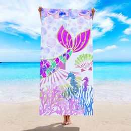 Towel Beach Printed Bath Towels For Kids Microfiber Quick Dry Custom Sand Free Pool Adult