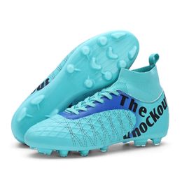 Scarpe da calcio di grandi dimensioni per scarpe da allenamento per la competizione giovanile di alto livello, scarpe da calcio per unghie artificiali lunghe rotte