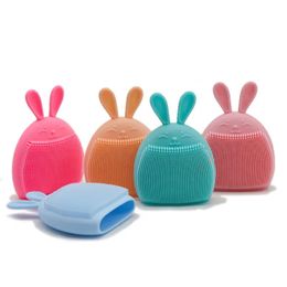 2024 1 Pc Rabbit Shape Silicone Face Cleansing Brush Face Washing Product Pore Cleaner Exfoliator Face Scrub Brush Skin Care- for Rabbit Shape Face Brush