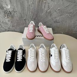 Designer Shoes Fashion Bryce love Little white shoe Runway Isabel Paris Marant Sneaker Beth Grip-strap Leather Low-top Brycy Beth Logo Leather suede Sneaker Size 35-40