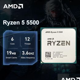 Cpus Ryzen 5 5500 R5 36 Ghz 6Core 12Thread Cpu Processor 7Nm L316M Socket Am4 For B550 Motherboard 230204 Drop Delivery Computers Netw Otyob