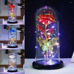 Table Lamps Butterfly Rose Light Beautiful Colourful LED Fairy Battery Powered Artificial Galaxy Lamp Valentine's Day
