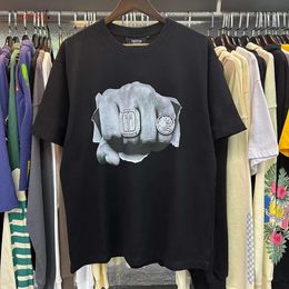 2024Men's T-shirts Brand Trapstar Haikyuu Fashion Play London Printed High Gram Heavy Double Cotton Anime Casual Short Sleeve Shirt Men Women's T-shirt Clothing