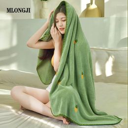 Towel Green Hand Cotton Beach Microfiber Bath Towels Bathroom 70 140cm 380g Thick Luxury Solid For SPA Adults