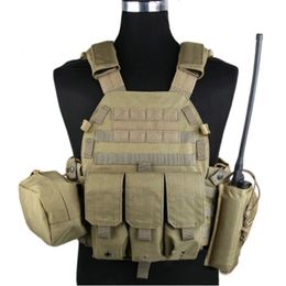 EMERSON GEAR LBT6094A Style Vest with Pouches Airsoft Painball Military Army Combat Gear EM7440J Coyote brown 240507