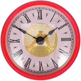 Wall Clocks Quartz Clock Head With Movement Round Insert Digital Mini Roman Number Vintage Inlaid