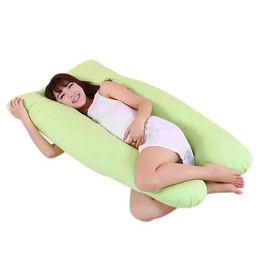 Maternity Pillows New Pregnant Woman Boyfriend Arm Body Sleep Pillow Cover U-shaped Soft Cushion H240514