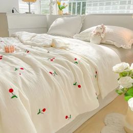 Soft Breathable Double Yarn Thin Blanket Summer Aircondition Washable Cooling Comforter Queen King Size Quilt Bedspread for Bed 240514