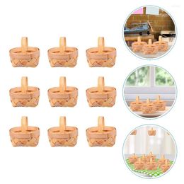 Dinnerware Sets 9 Pcs Hamper Woven Basket Sweets Storage Container Mini Candy Holder Portable Baskets Wedding Gift Baby