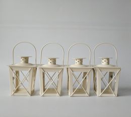 WhiteBlack Metal Candle Holders Iron lantern wedding Centrepieces moroccan2244302