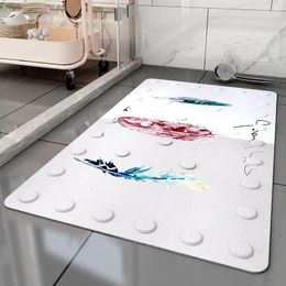 Bath Mats 3D Printed Home Non-slip Bathroom Mat Foam Rug Shower Carpet Absorbent Toilet Floor Entrance Doormat Living Room Kitchen