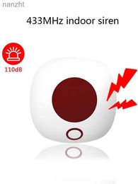 Alarm systems Indoor 433MHz wireless alarm independent Burglar home safety alarm system high decibel 110dB sound and light flicker alarm Loudspeake WX